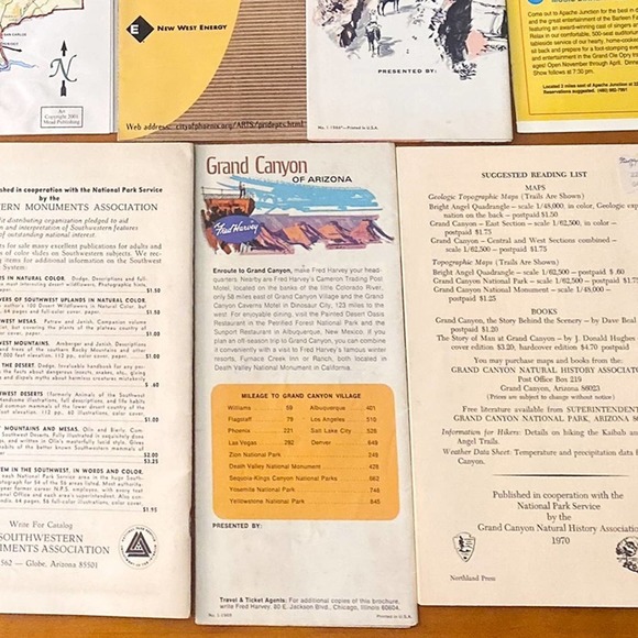 RARE Grand Canyon Collectable Paper Memorabilia 1900s Hidden Trails Lodging Etc - Picture 6 of 7